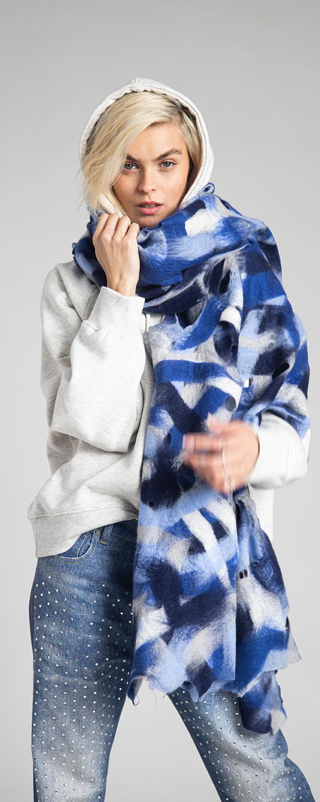 Rossano Perini SCARF 37FW24 BLUE