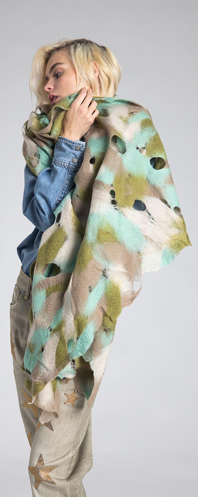 Rossano Perini SCARF 37FW24 GREEN