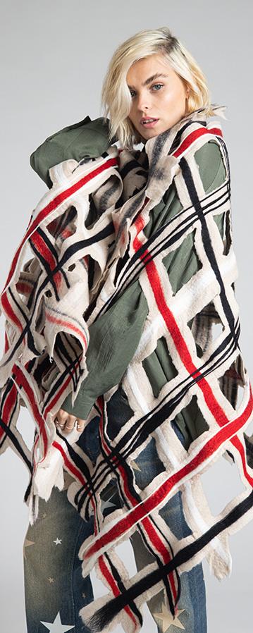 Rossano Perini SCARF WRAP 38FW24 BEIGE