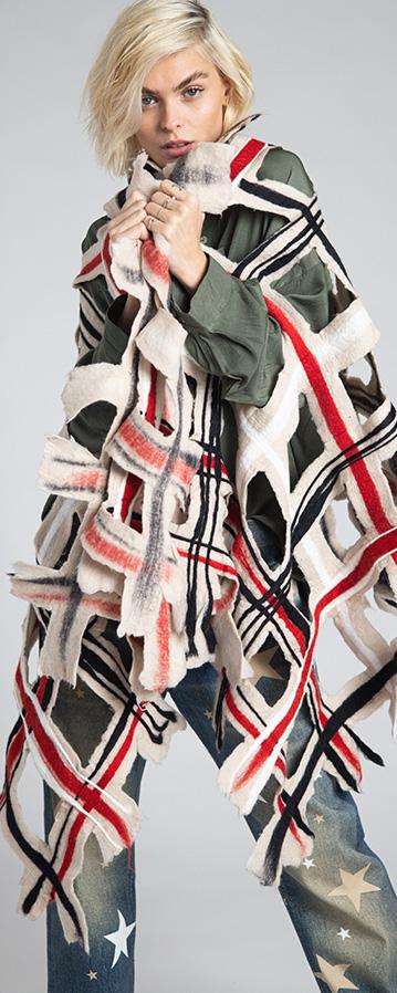 Rossano Perini SCARF WRAP 38FW24 BEIGE