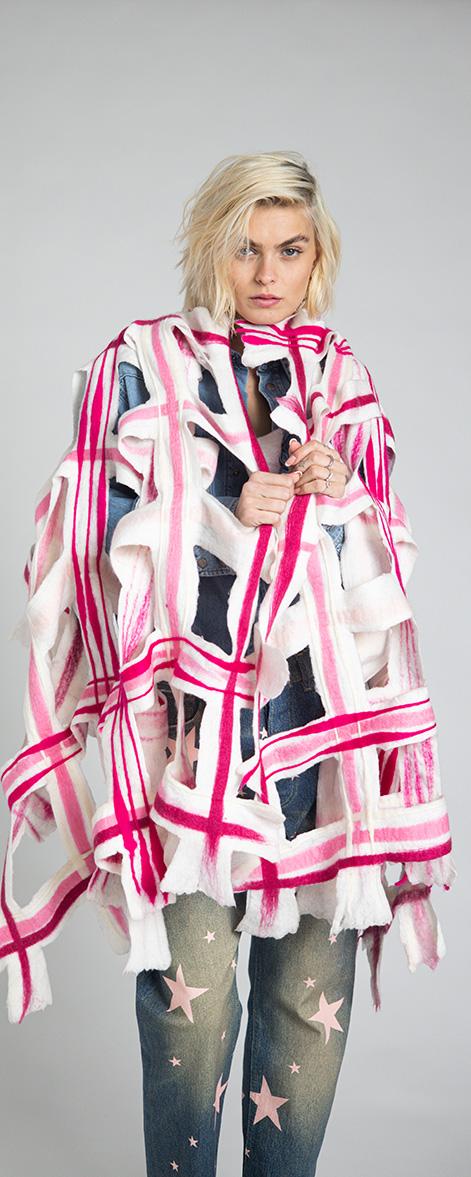 Rossano Perini SCARF WRAP 38FW24 PINK