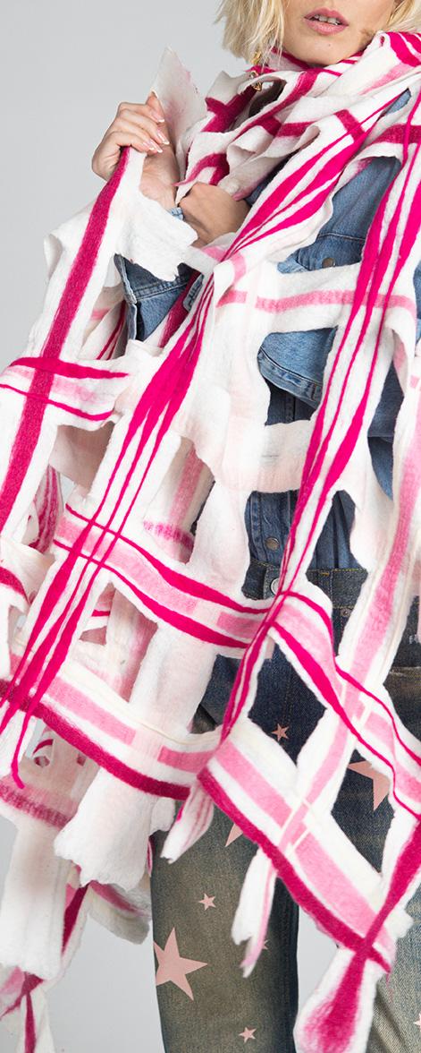 Rossano Perini SCARF WRAP 38FW24 PINK