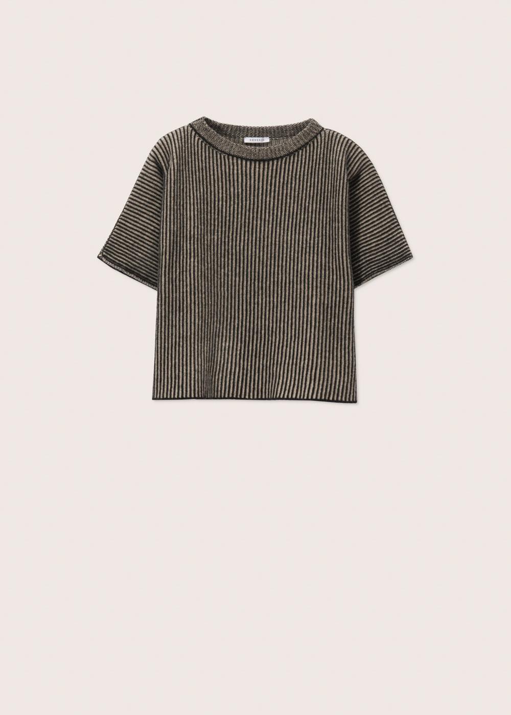 Rosso35 Maglia Integrale Girocollo Manica Corta A Righe