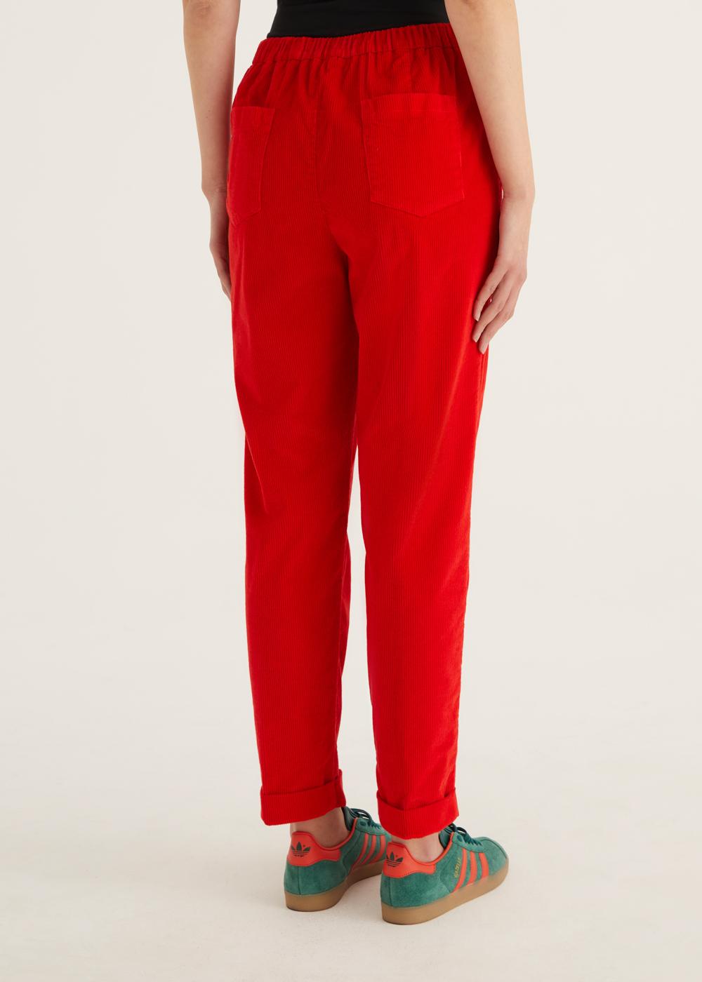 Rosso35 Pantalone Dritto Con Elastico Dietro In Vita