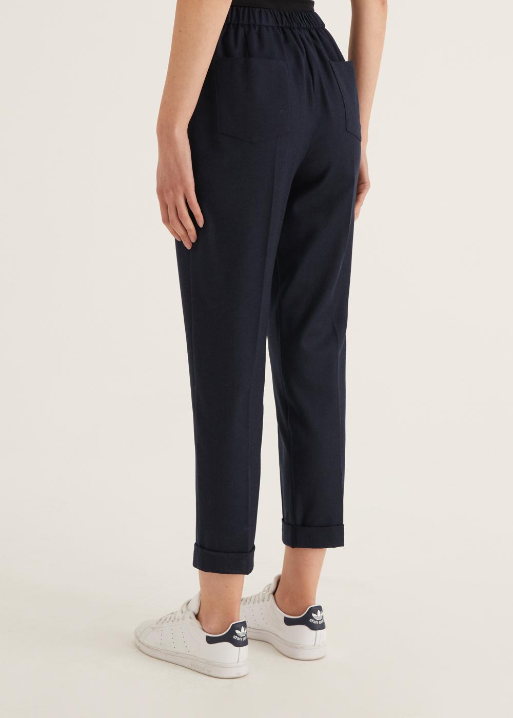 Rosso35 Pantalone Dritto Con Elastico Dietro In Vita