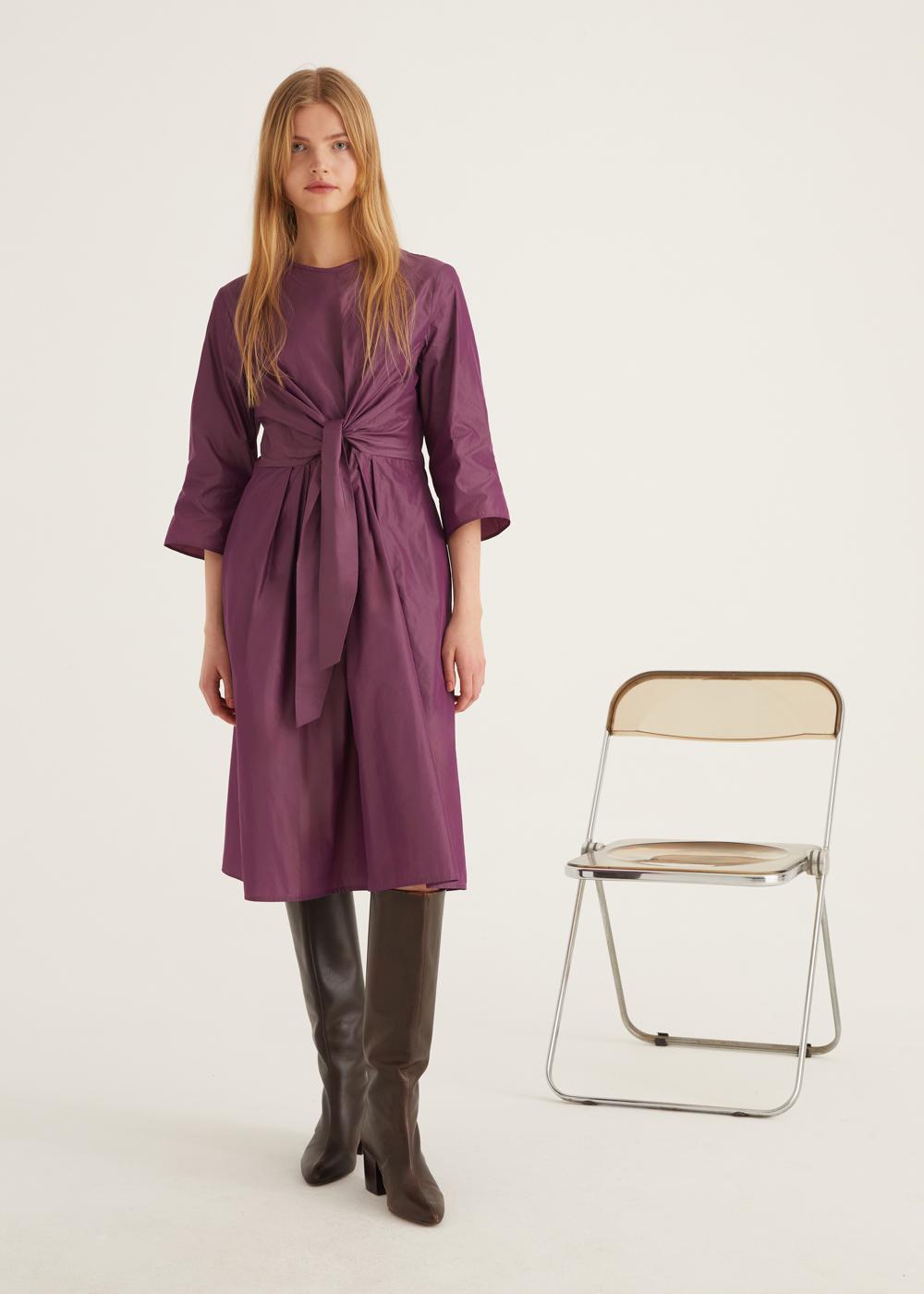 Rosso35 Abito Accostato Con Fiocco