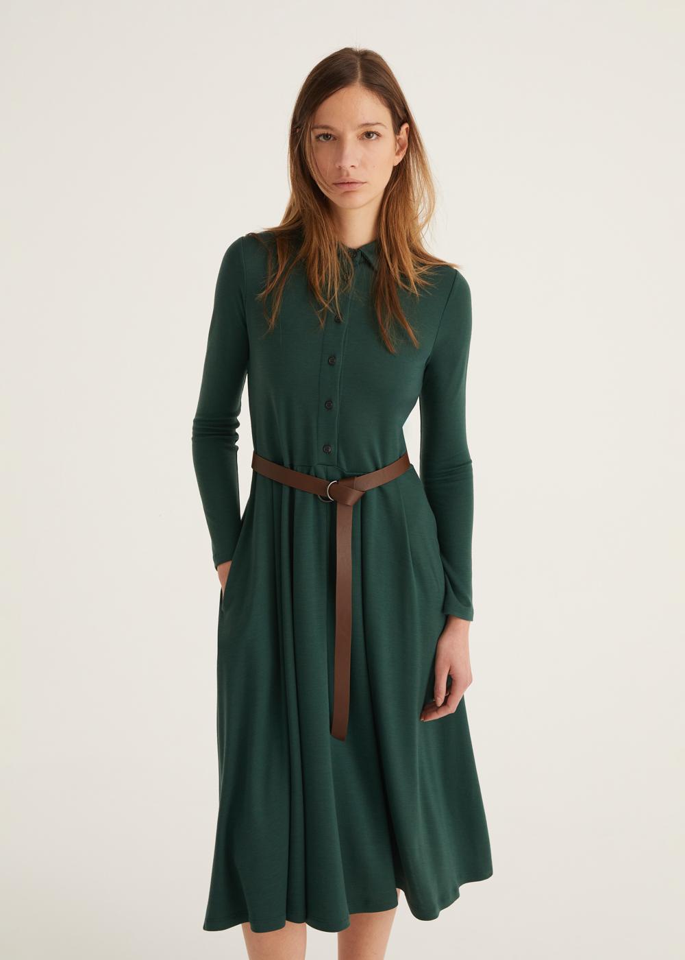 Rosso35 Abito Lunguette Con Gonna A Pieghe