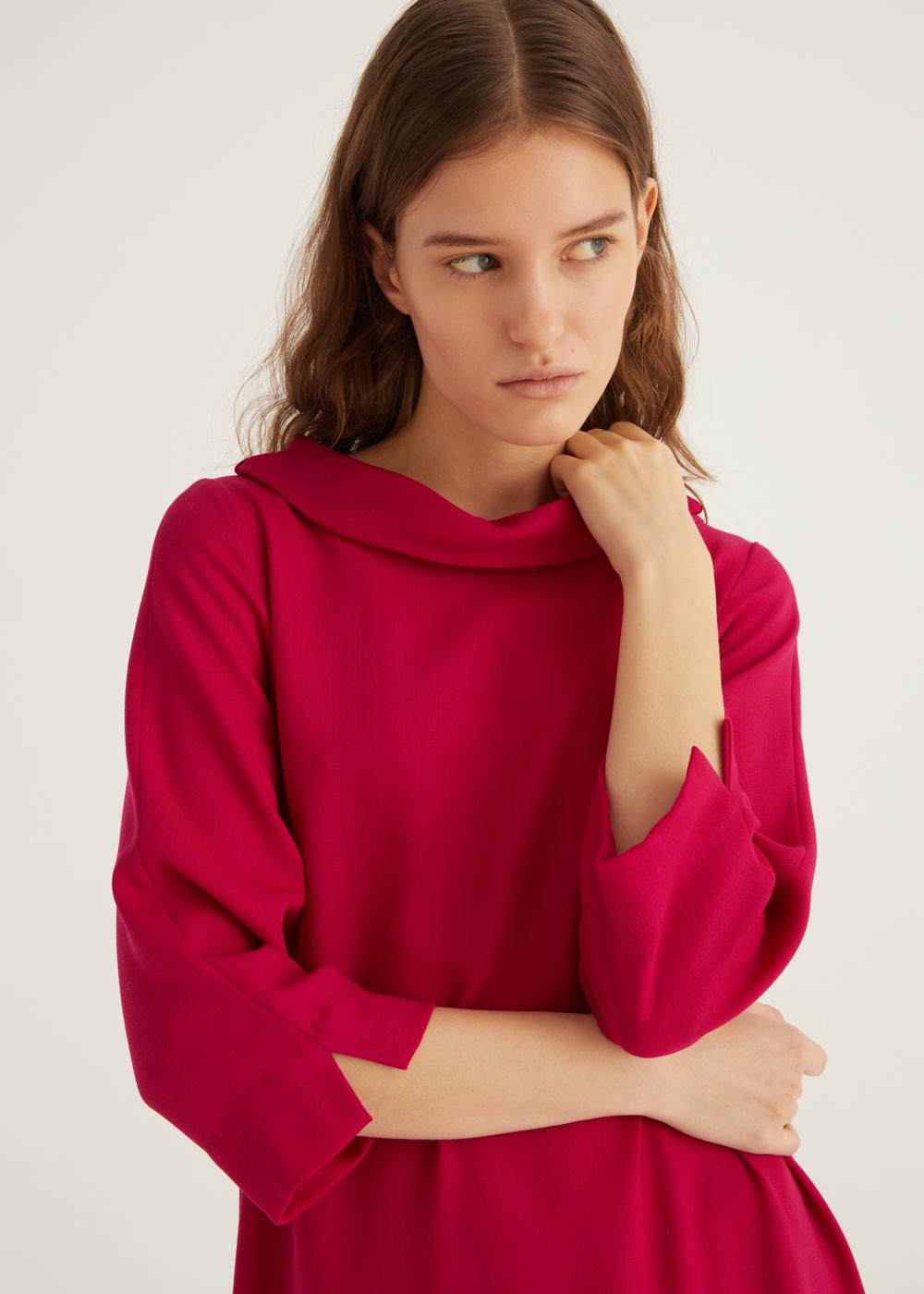 Rosso35 Abito Svasato Con Collo Ad Anello