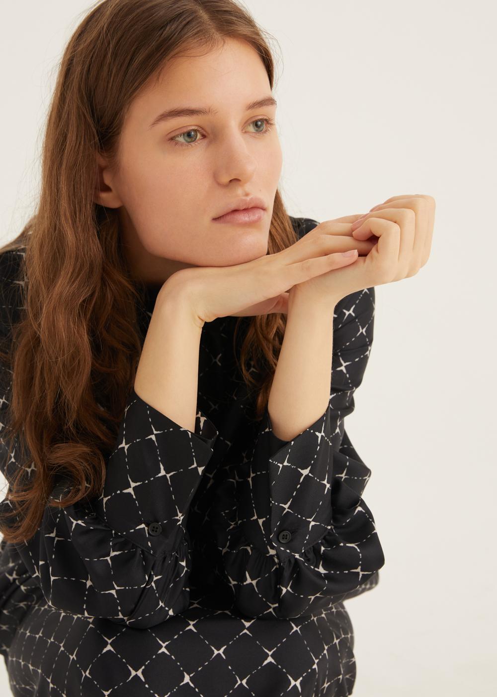 Rosso35 Abito Svasato Con Sciarpa