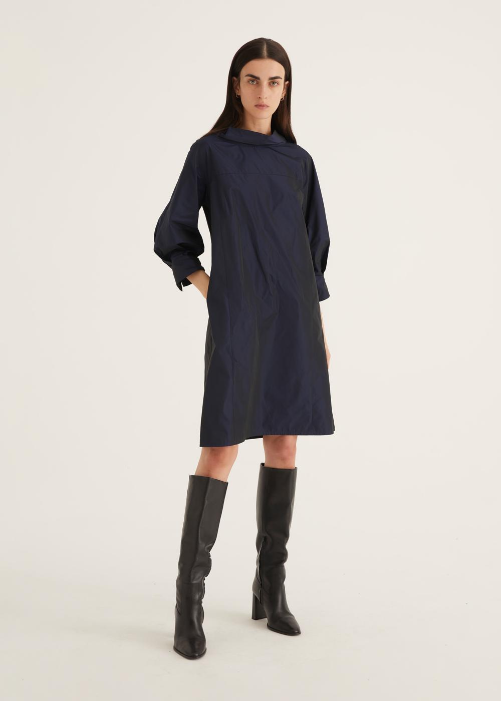 Rosso35 Abito tubino con collo anello