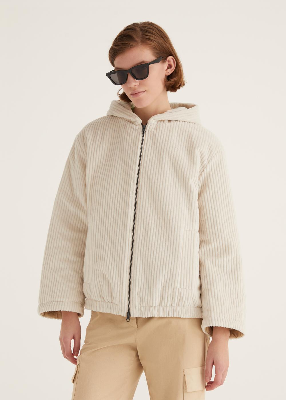 Rosso35 Caban imbottito con cappuccio