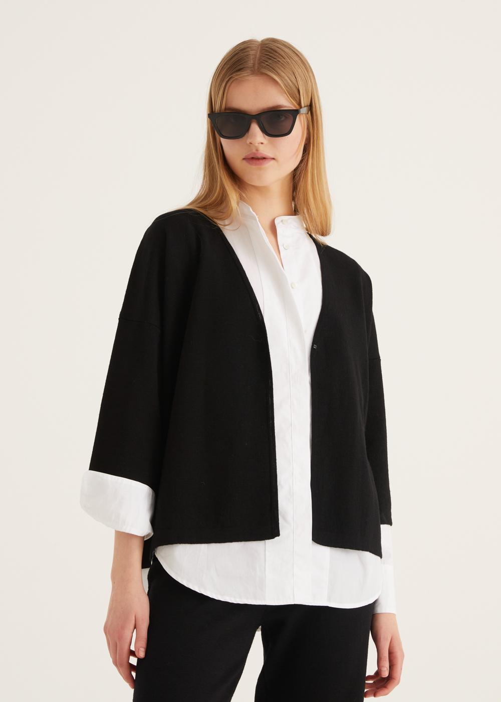 Rosso35 Cardigan in punto milano