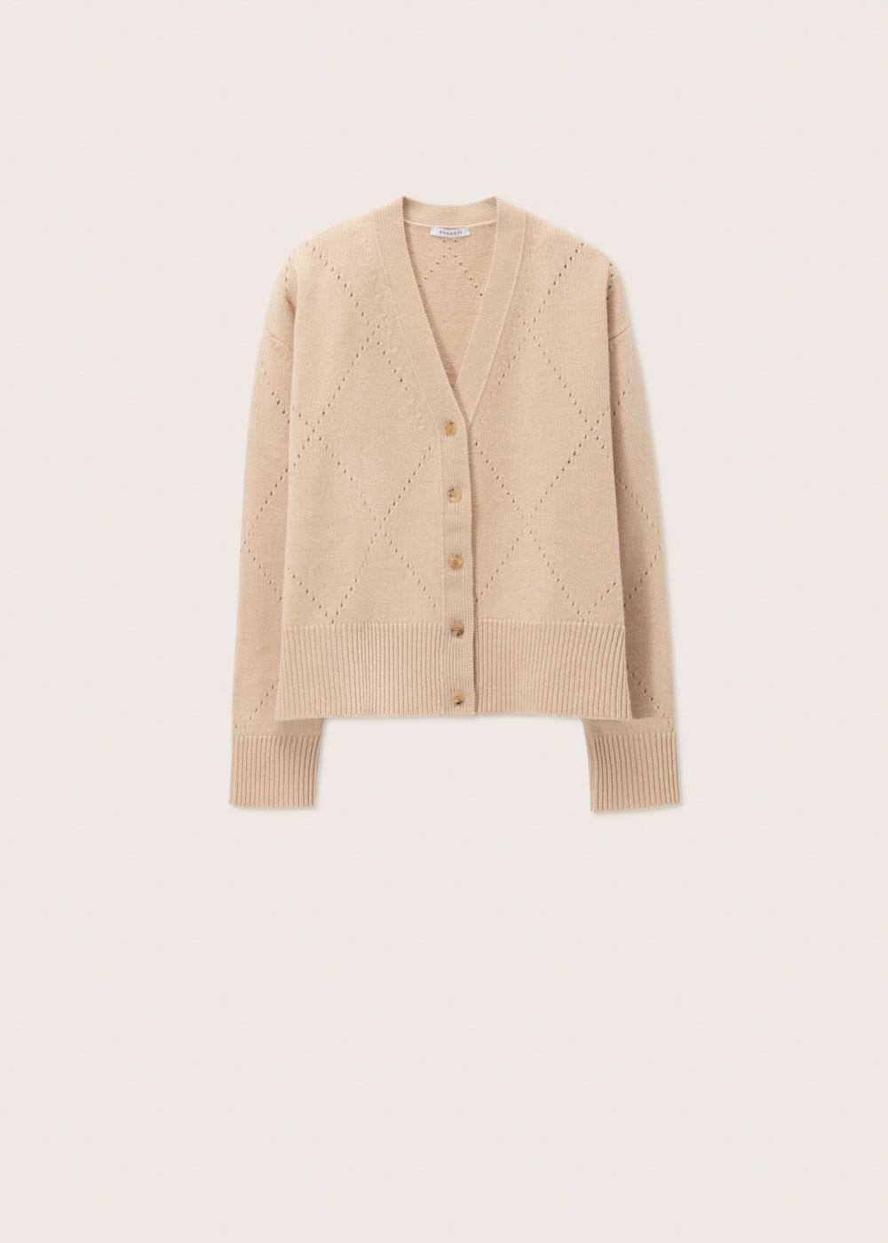 Rosso35 Cardigan Motivo Rombo