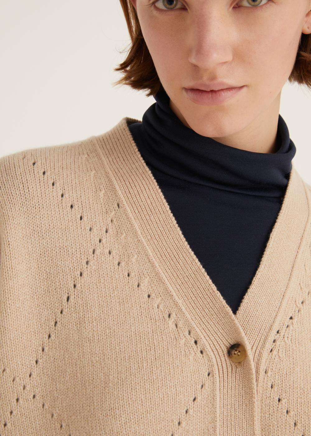 Rosso35 Cardigan Motivo Rombo