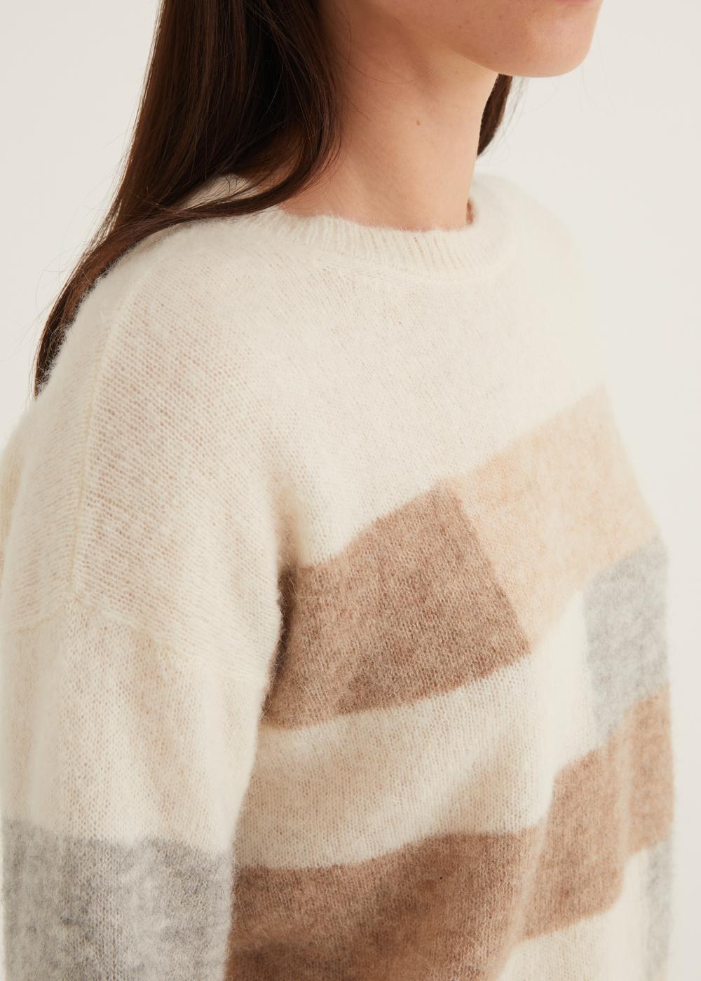 Rosso35 Maglia Girocollo Color Block