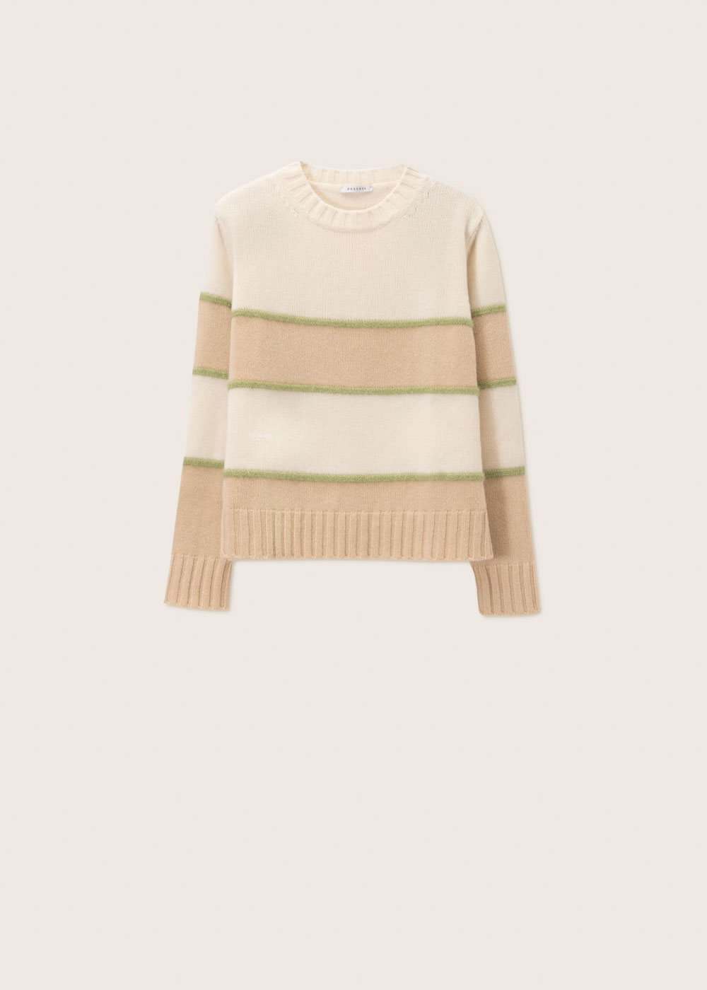 Rosso35 Maglia Girocollo Con Righe A Contrasto