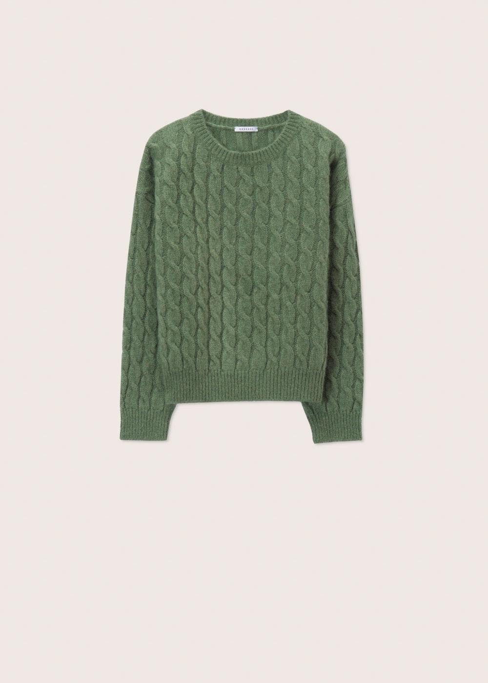 Rosso35 Maglia Girocollo Treccia