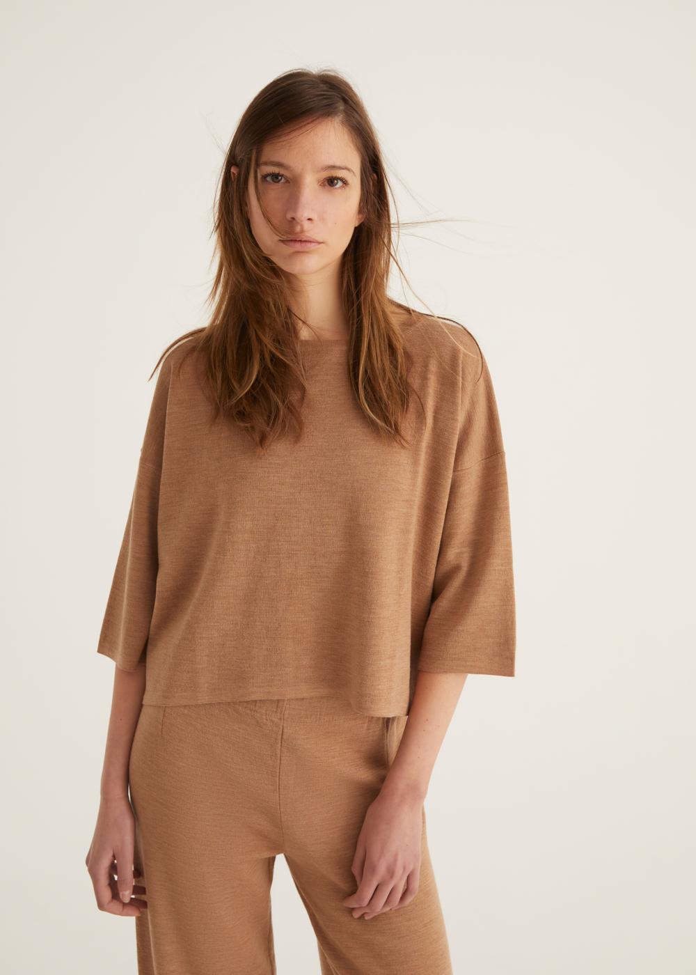 Rosso35 Maglia oversize in punto milano