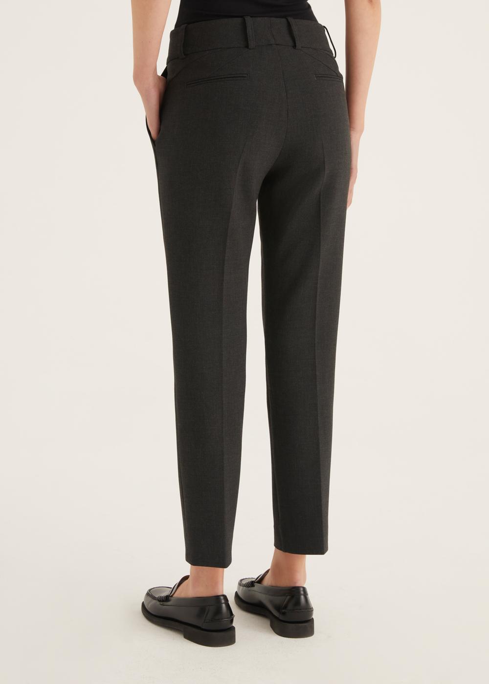 Rosso35 Pantalon Capri “Kim” Con Zip Frontale