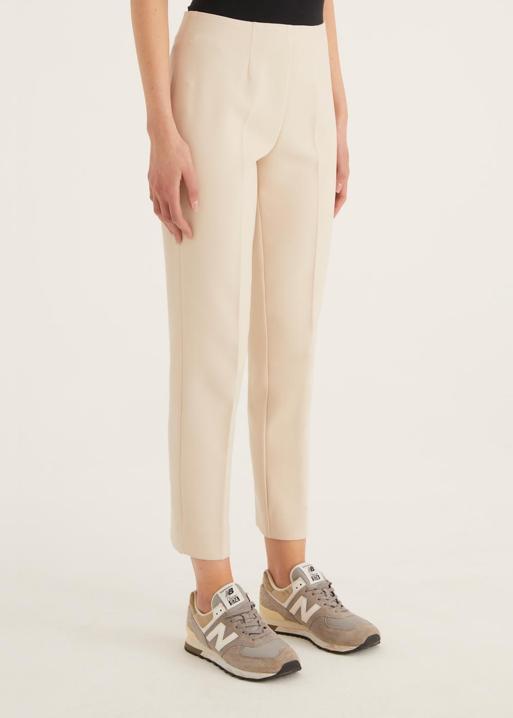 Rosso35 Pantalone capri “Audrey” con zip laterale