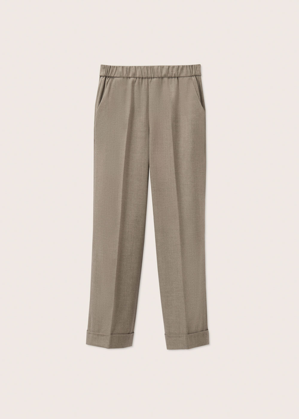 Rosso35 Pantalone Con Risvolto Ed Elastico In Vita