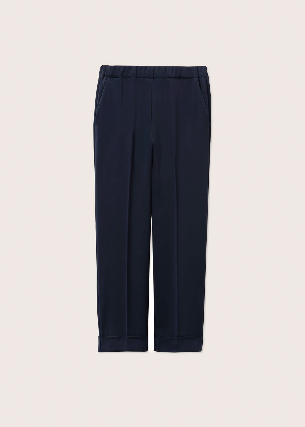 Rosso35 Pantalone Con Risvolto Ed Elastico In Vita