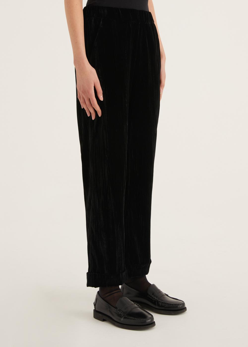 Rosso35 Pantalone Con Risvolto Ed Elastico In Vita