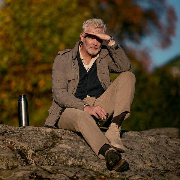 Rota Sport Winter Beige Cotton Elastan Sport Trousers 1 Pleat