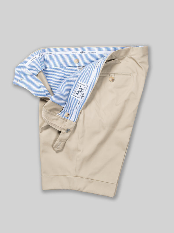 Rota Summer Beige Pair Of Regular Fit Cotton Bermuda