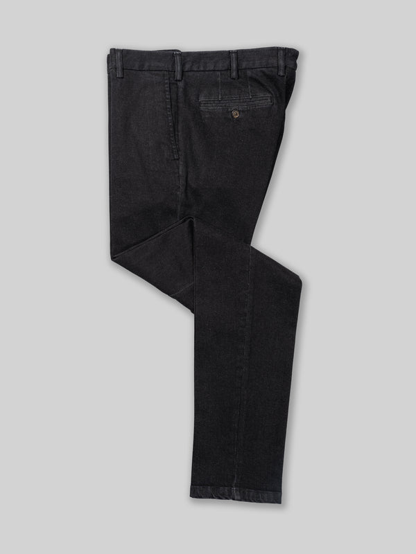 Rota Sport Winter Black Denim Cotton Sport Trousers