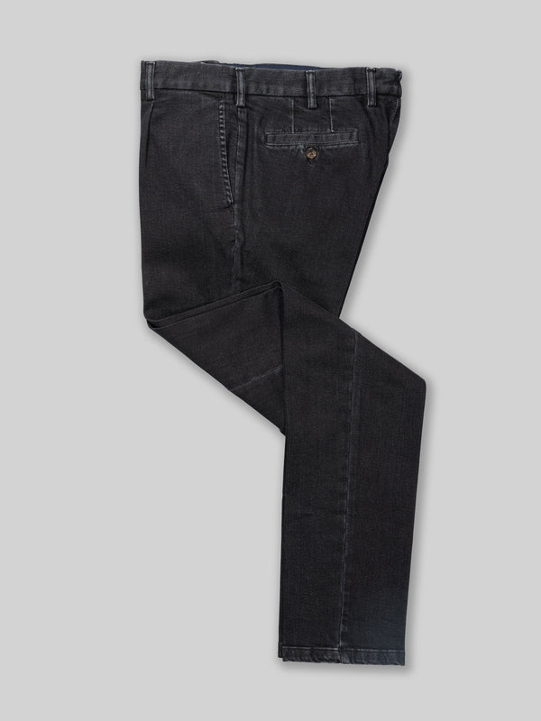 Rota Sport Winter Black Denim Cotton Sport Trousers