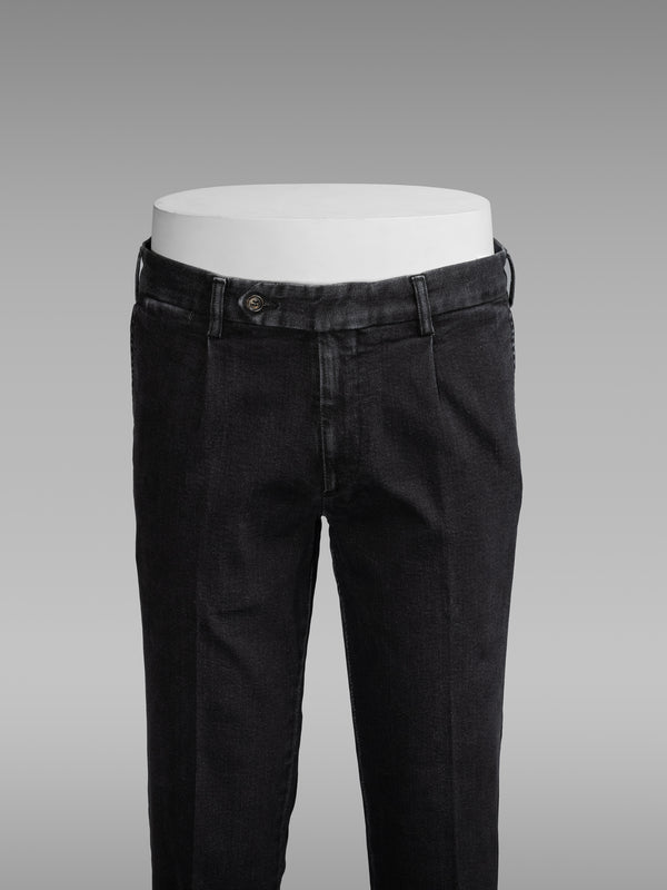 Rota Sport Winter Black denim cotton sport trousers