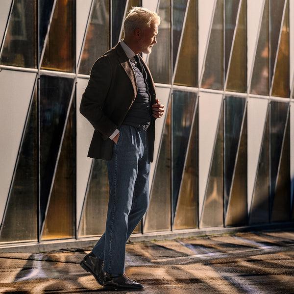 Rota Sport Winter Blue Denim Cotton Sport Trousers 2 Pleats