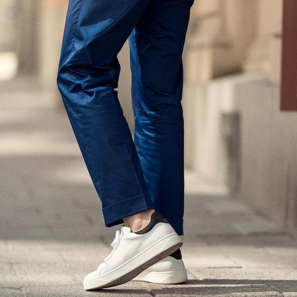 Rota Summer Blue Lightweight Cotton Elastan Trousers