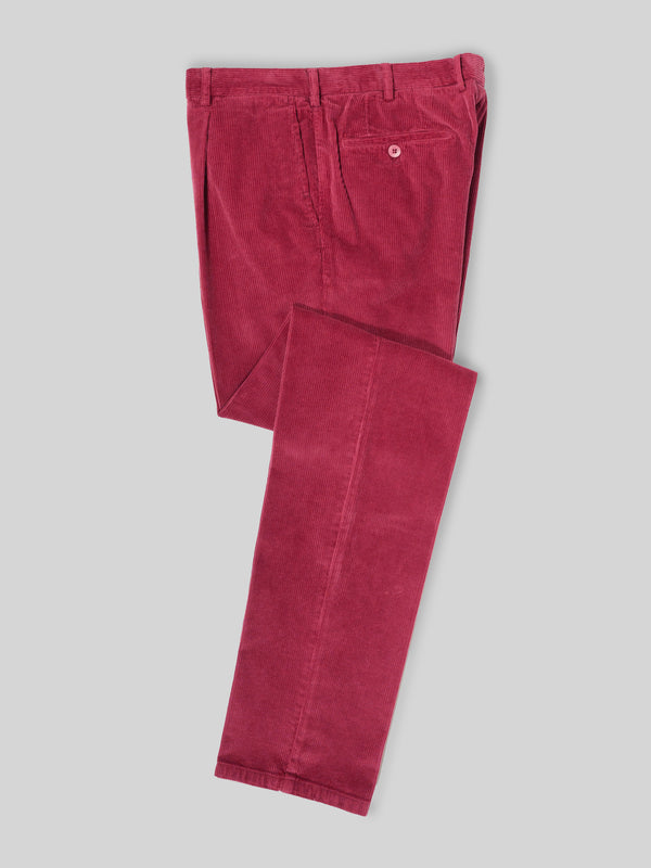 Rota Sport Winter Cherry Corduroy Sport Trousers 1 Pleat
