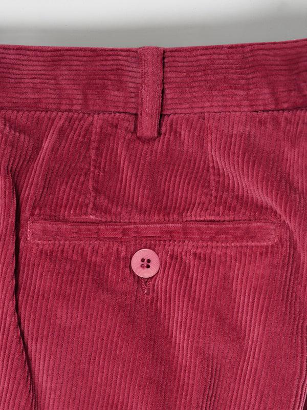 Rota Sport Winter Cherry Corduroy Sport Trousers 1 Pleat