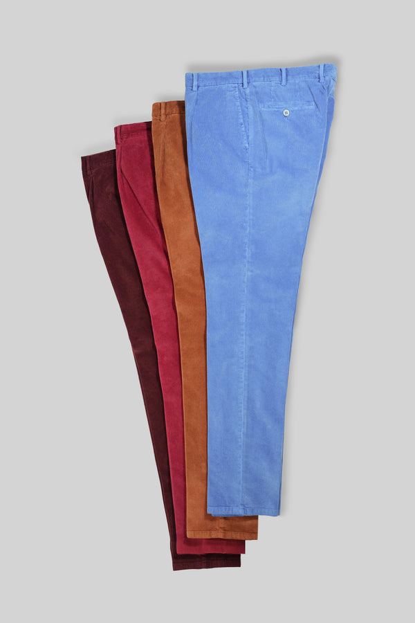 Rota Sport Winter Cherry Corduroy Sport Trousers 1 Pleat