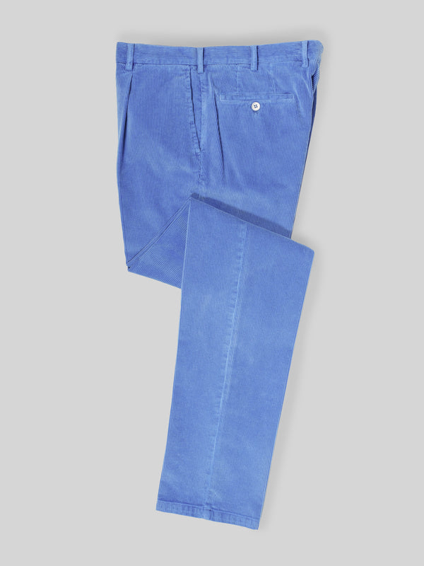 Rota Sport Winter Cobalt Corduroy Sport Trousers 1 Pleat
