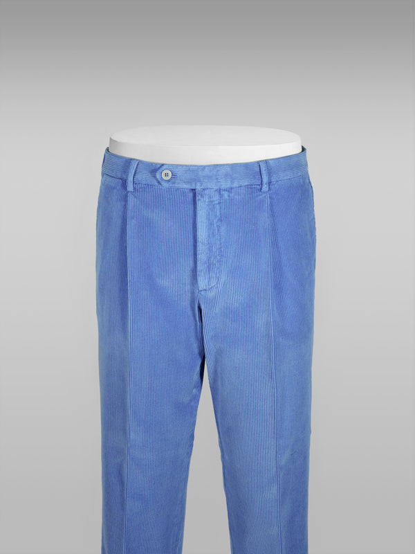Rota Sport Winter Cobalt corduroy sport trousers 1 pleat