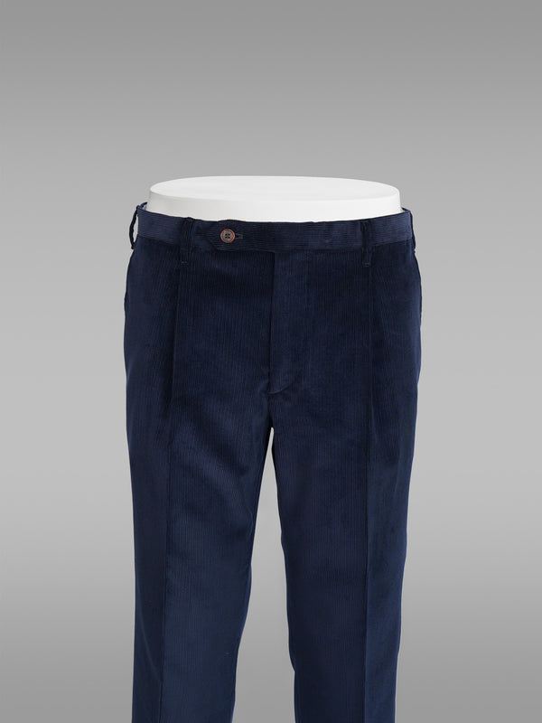 Rota Winter Dark blue corduroy medium wale trousers