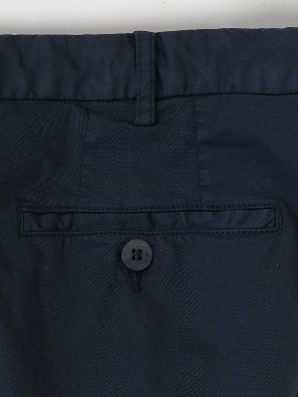 Rota Sport Summer Dark Blue Cotton Supima Sport Trousers 1 Pleat