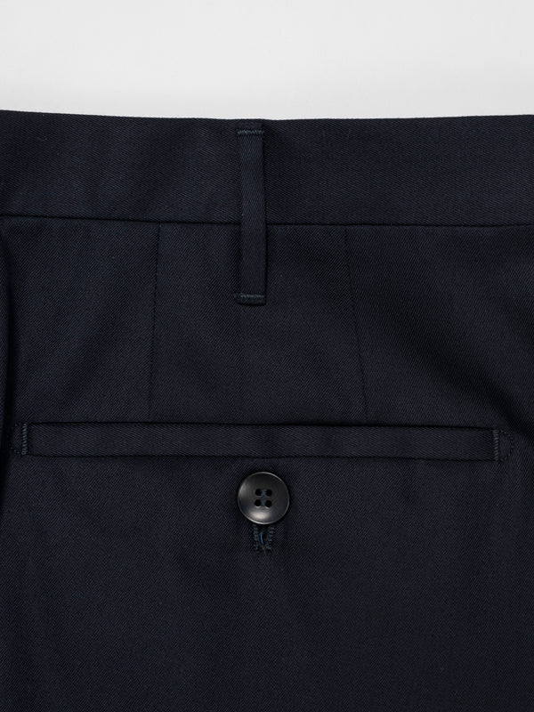 Rota Summer Dark Blue Pair Of Regular Fit Lightweight Supima Cotton Trousers