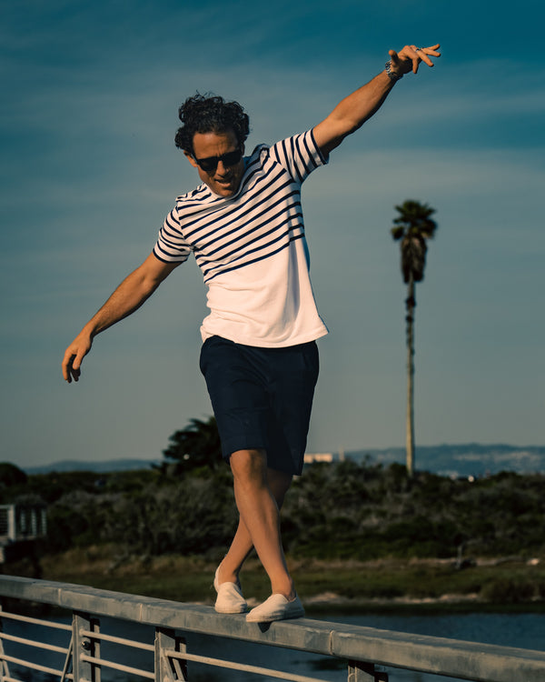 Rota Summer Dark Blue Pair Of Regular Fit Supima Cotton Bermuda