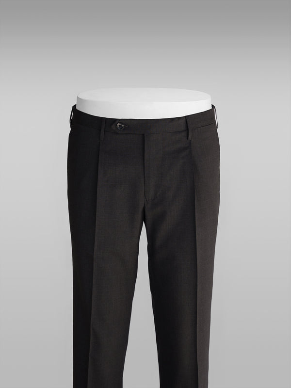 Rota Summer Dark grey elastic wool slim fit trousers
