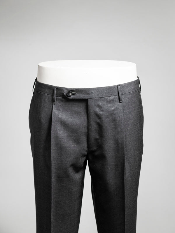 Rota Summer Dark grey pair of regular fit wool trousers