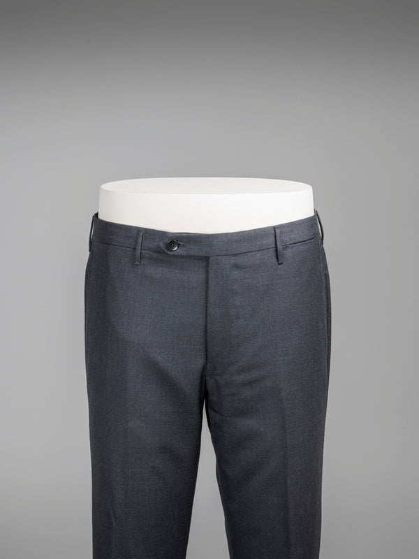 Rota Winter Dark grey pair of regular fit worsted wool trousers