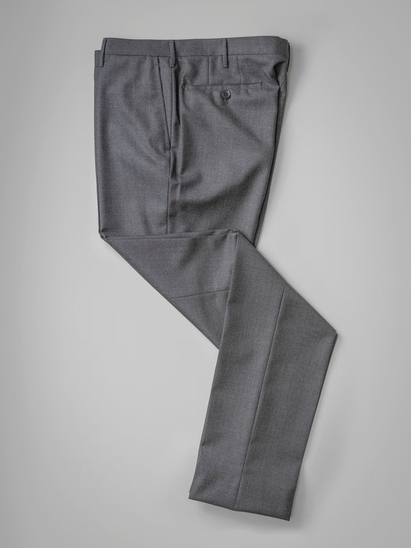 Rota Winter Grey Pair Of Regular Fit Worsted Wool Trousers