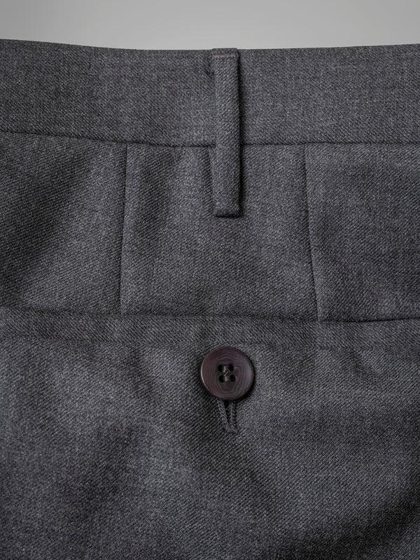 Rota Winter Grey Pair Of Regular Fit Worsted Wool Trousers