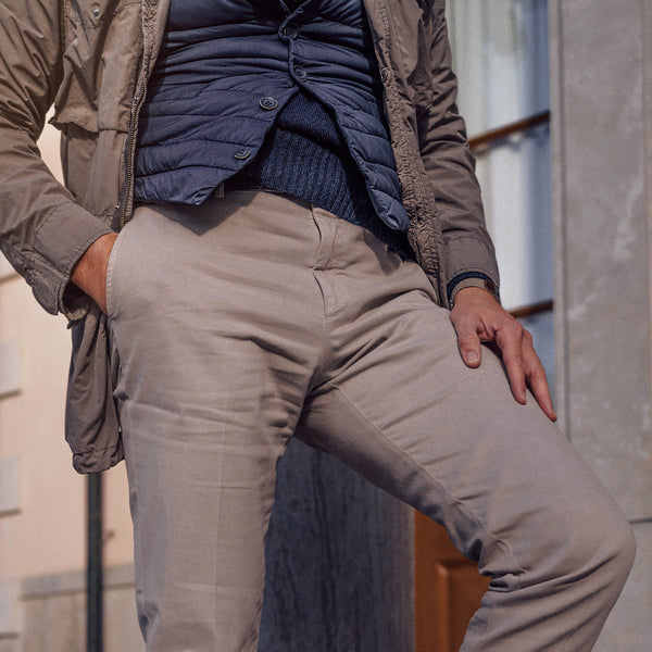 Rota Sport Winter Light Beige Cotton Elastan Sport Trousers