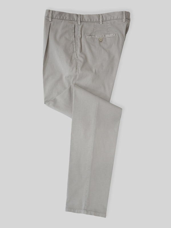 Rota Sport Summer Light Beige Cotton Supima Sport Trousers 1 Pleat